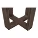 Hayes Rustic Brown 54" Round Dining Table