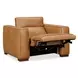 MS Rich Brown Caramel Leather Fresco Power Recliner with Power Headrest