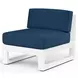 Newport Spectrum Indigo Upholstered Outdoor Armless Club Chair