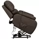 Brookings Brown Power Lift Recliner with Heat and Massage