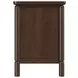 Verge Handcrafted Walnut 3 Drawer Nightstand