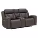 Maveric Bette Coffee Zero Gravity Triple Power Reclining Living Room Set with Drop Down Table and USB Charging