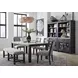 Plum Creek Ravenwood Black and White 2 Glass Door Display Cabinet with LED