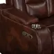 Chester Brown 74" Reclining Console Loveseat with USB Charging