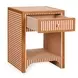 Kora Terracotta 1 Drawer Open Nightstand