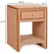 Kora Terracotta 1 Drawer Open Nightstand