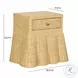 Pentra Natural Rattan 1 Drawer Nightstand