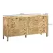 Brandyss Natural Burl 7 Drawer Dresser