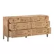 Brandyss Honey Burl 7 Drawer Dresser