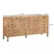 Brandyss Honey Burl 7 Drawer Dresser