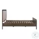 Hella Taupe Velvet King Upholstered Bed