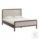 Hella Taupe Velvet Queen Upholstered Bed