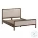 Hella Taupe Velvet Queen Upholstered Bed