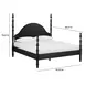 Rosalie Black King Poster Bed