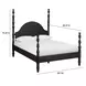 Rosalie Black Queen Poster Bed