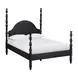 Rosalie Black Queen Poster Bed