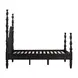 Rosalie Black Queen Poster Bed