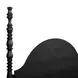 Rosalie Black Queen Poster Bed