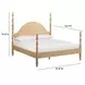 Rosalie Natural King Poster Bed