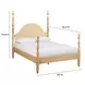 Rosalie Natural Queen Poster Bed