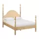 Rosalie Natural Queen Poster Bed