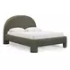 Orphea Kale Green Performance Fabric Upholstered Panel Bedroom Set