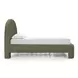 Orphea Kale Green Performance Fabric Queen Upholstered Panel Bed