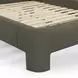 Orphea Kale Green Performance Fabric Queen Upholstered Panel Bed