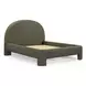Orphea Kale Green Performance Fabric Upholstered Panel Bedroom Set