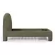 Orphea Kale Green Performance Fabric Queen Upholstered Panel Bed