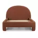 Orphea Autumn Red Performance Fabric Queen Upholstered Panel Bed