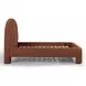 Orphea Autumn Red Performance Fabric Queen Upholstered Panel Bed