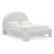 Orphea Off White Performance Fabric Queen Upholstered Panel Bed