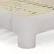 Orphea Off White Performance Fabric Queen Upholstered Panel Bed