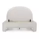 Orphea Off White Performance Fabric Queen Upholstered Panel Bed