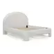 Orphea Off White Performance Fabric Queen Upholstered Panel Bed