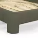 Orphea Kale Green Performance Fabric King Upholstered Panel Bed