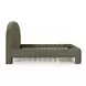 Orphea Kale Green Performance Fabric King Upholstered Panel Bed