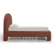 Orphea Autumn Red Performance Fabric King Upholstered Panel Bed