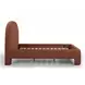 Orphea Autumn Red Performance Fabric King Upholstered Panel Bed