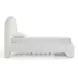 Orphea Off White Performance Fabric King Upholstered Panel Bed