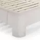 Orphea Off White Performance Fabric King Upholstered Panel Bed