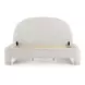 Orphea Off White Performance Fabric King Upholstered Panel Bed