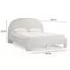 Orphea Off White Performance Fabric King Upholstered Panel Bed