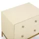 Pesce Cream and Gold 2 Drawer Nightstand