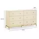 Pesce Cream 6 Drawer Dresser