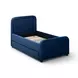 Briella Navy Blue Performance Velvet Upholstered Panel Storage Trundle Bedroom Set