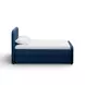 Briella Navy Blue Performance Velvet Upholstered Panel Storage Trundle Bedroom Set