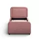 Briella Salmon Performance Velvet Upholstered Panel Storage Trundle Bedroom Set