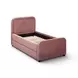Briella Salmon Performance Velvet Upholstered Panel Storage Trundle Bedroom Set